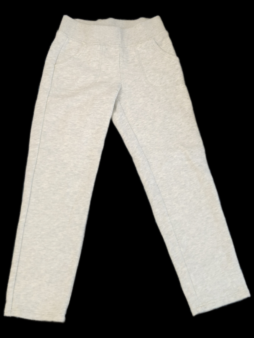 #KCB55 Kids Light Gray Knit Pull-On Pants